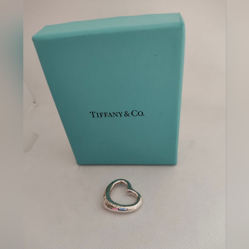 Tiffany & Co. Elsa Peretti Sterling Silver Open Heart Pendant 8 Grams